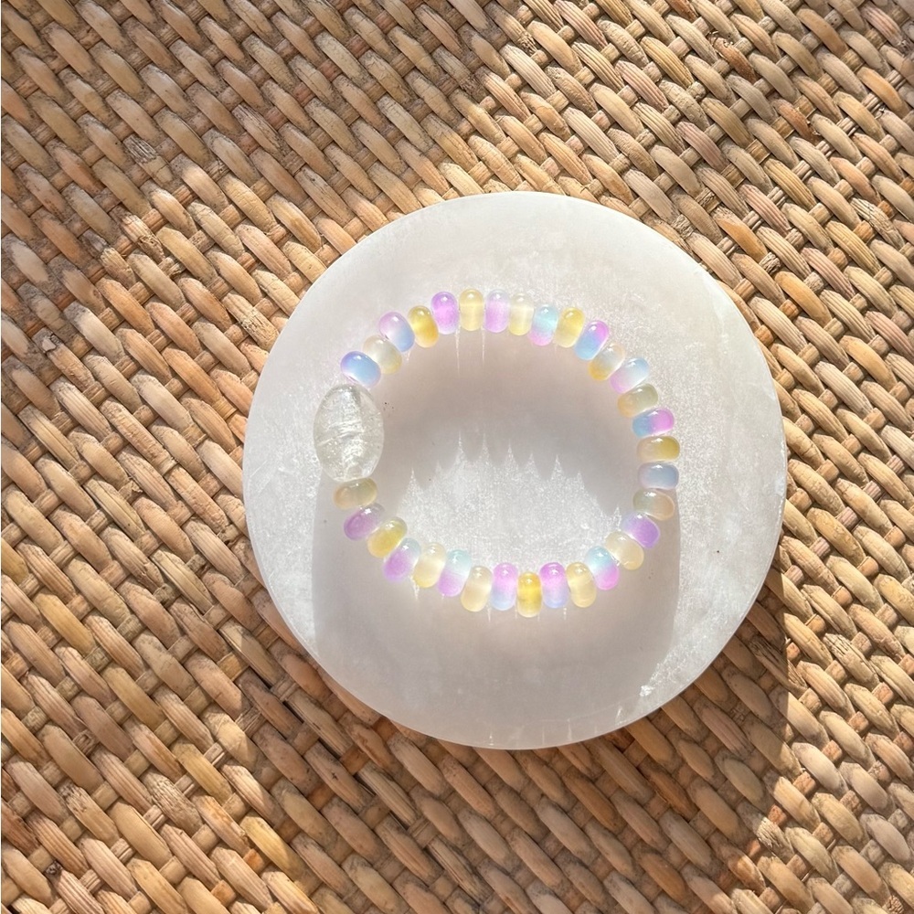 Pastel Glass Beaded Bracelet
